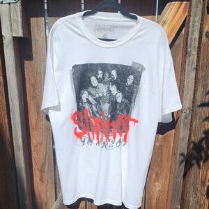 New Slipknot White Short Sleeve Graphic Tee, NWOT, Sz. XL